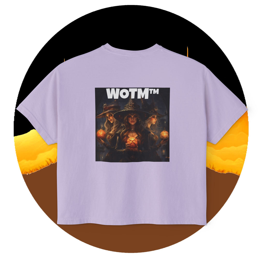 WOTM™ Witch Trio Women's Boxy Tee — Vintage Halloween Witch Graphic