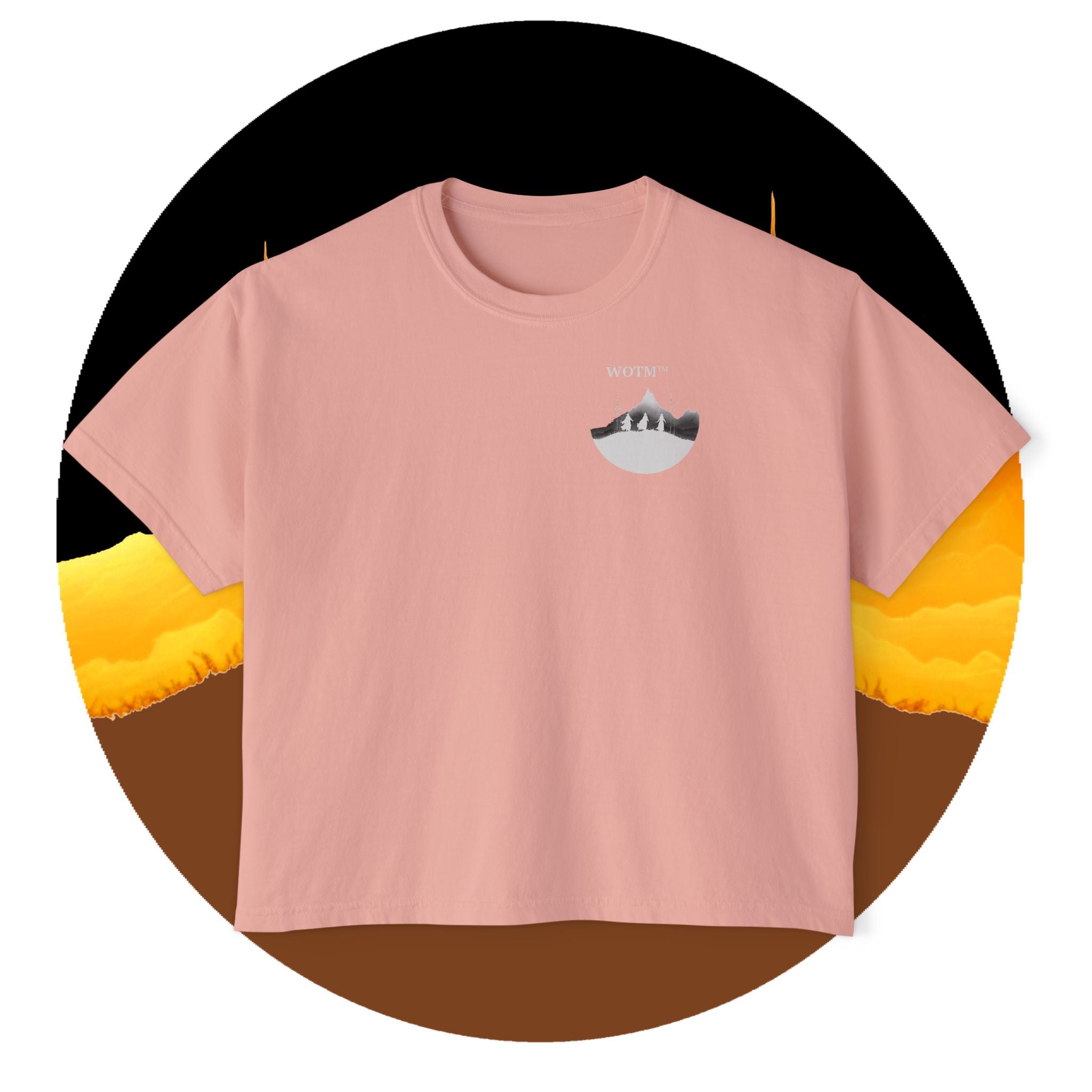 WOTM™ Witch Trio Women's Boxy Tee — Vintage Halloween Witch Graphic