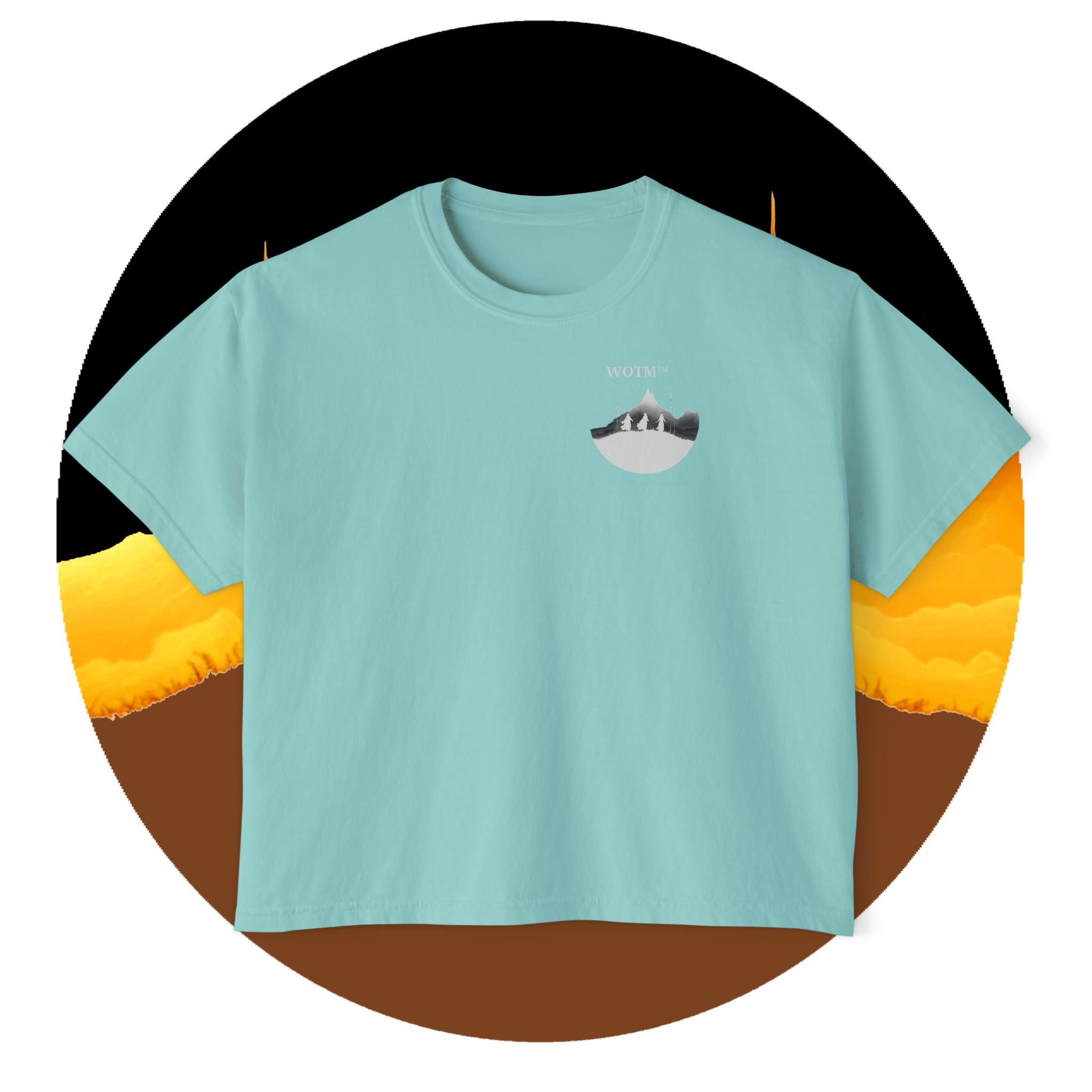 WOTM™ Witch Trio Women's Boxy Tee — Vintage Halloween Witch Graphic
