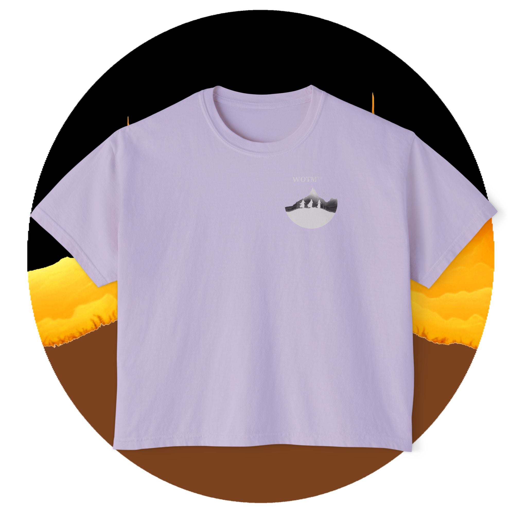 WOTM™ Witch Trio Women's Boxy Tee — Vintage Halloween Witch Graphic