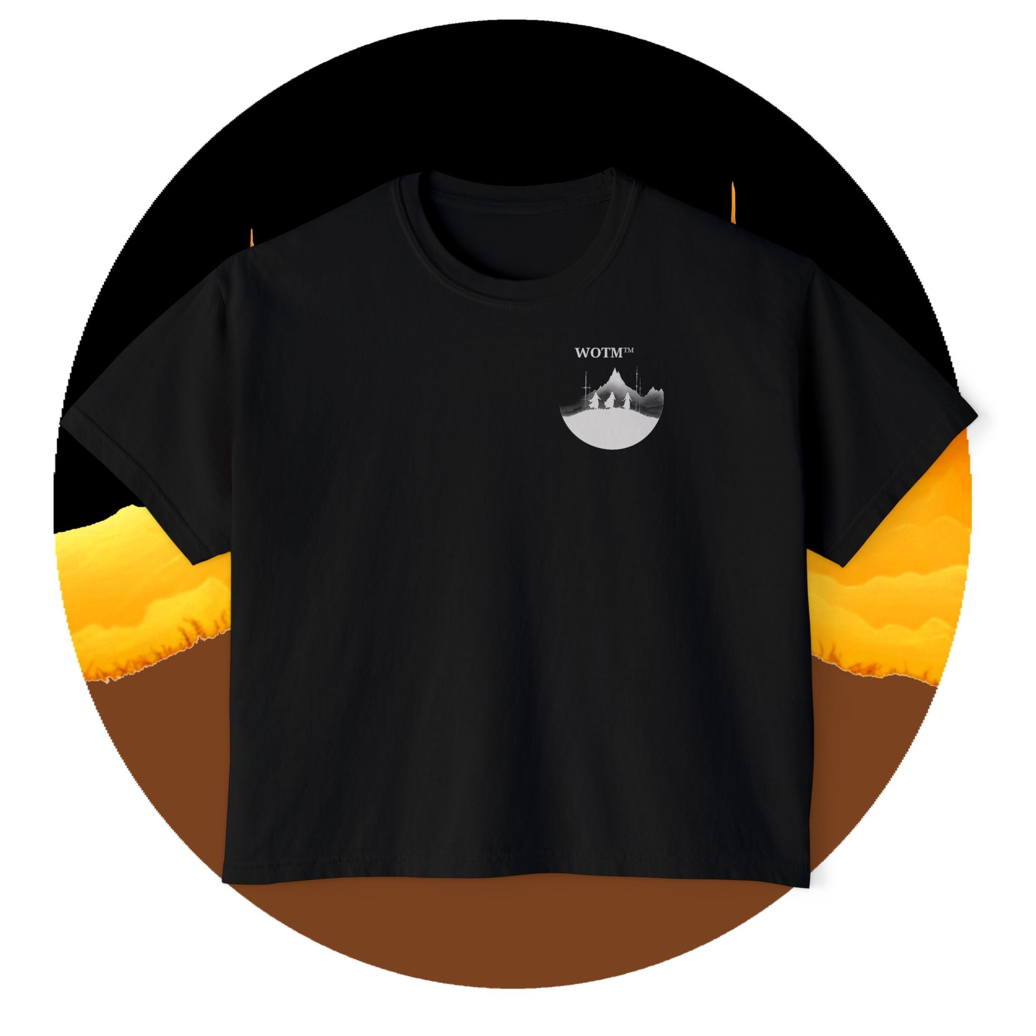 WOTM™ Witch Trio Women's Boxy Tee — Vintage Halloween Witch Graphic