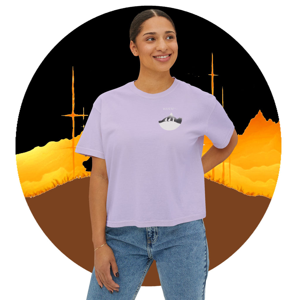 WOTM™ Witch Trio Women's Boxy Tee — Vintage Halloween Witch Graphic
